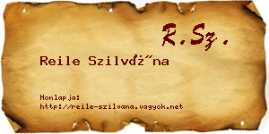 Reile Szilvána névjegykártya
